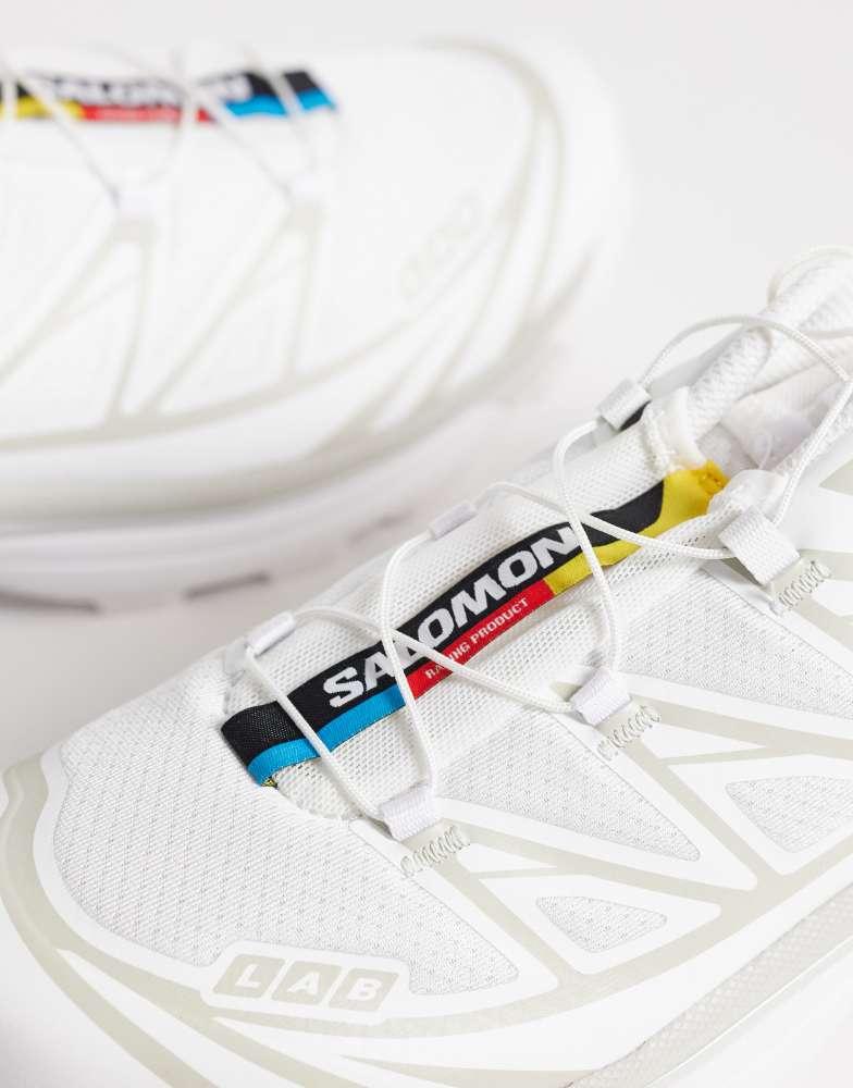 Salomon Salomon XT-6 unisex trainers in white and lunar rock
