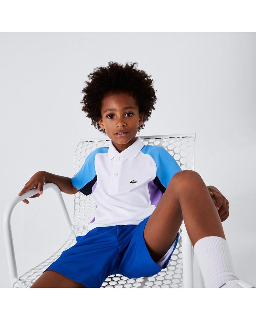 Color Block Piqué Tennis Polo Shirt - Little Kid, Big Kid商品第3张图片规格展示