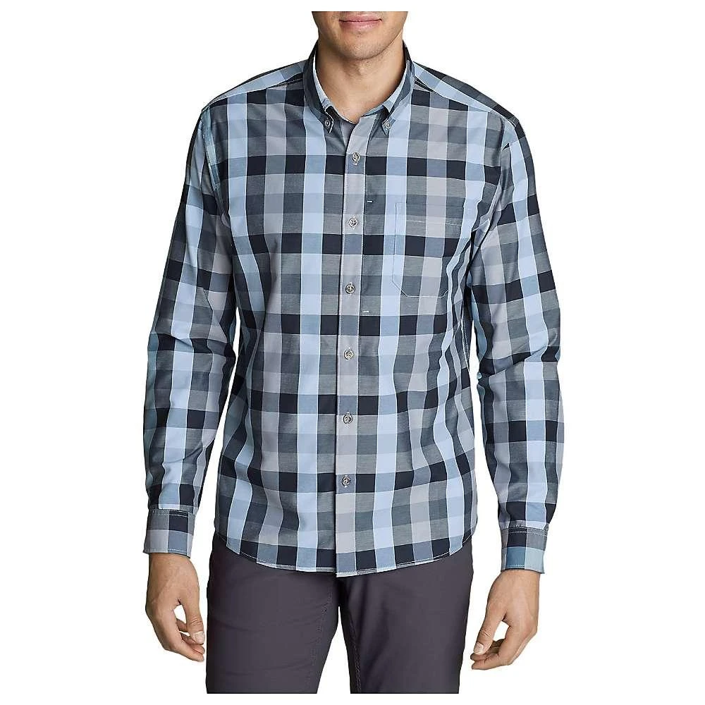 商品Eddie Bauer|Eddie Bauer Travex Men's On the Go Long Sleeve Poplin Shirt,价格¥575,第4张图片详细描述