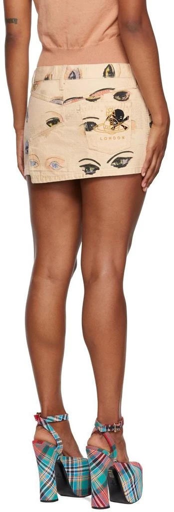 商品Vivienne Westwood|Beige Foam Denim Miniskirt,价格¥1387,第3张图片详细描述