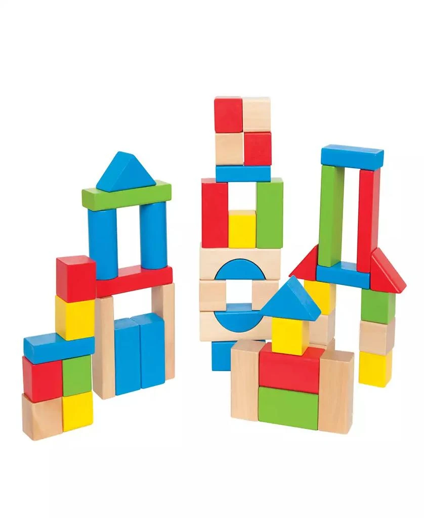 商品Hape|Maple Wood Kids Building 50 Blocks,价格¥169,第1张图片