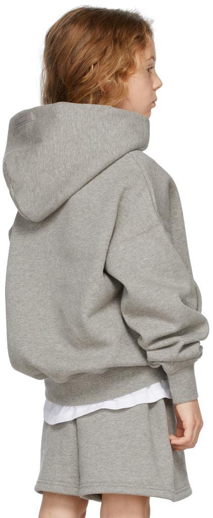 商品Essentials|Kids Grey Pullover Hoodie,价格¥384,第6张图片详细描述