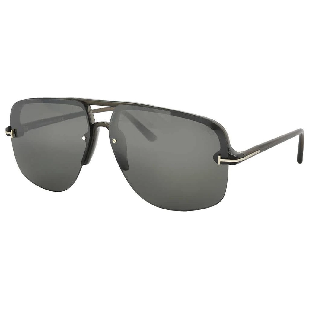 商品Tom Ford|Hugo Smoke Gradient Navigator Men's Sunglasses FT1003 51B 63,价格¥1210,第2张图片详细描述