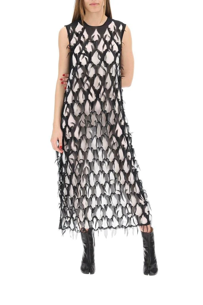 商品MAISON MARGIELA|DECORTIQUE' CHIFFON DRESS,价格¥4625,第2张图片详细描述