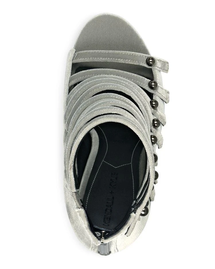 商品KENDALL and KYLIE|Women's Gia Caged Velvet High Heel Sandals,价格¥726,第3张图片详细描述