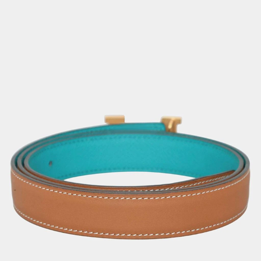 商品[二手商品] Hermes|Hermes Brown Epsom, Swift Leather Mini Constance 24 Reversible Belt,价格¥5351,第3张图片详细描述