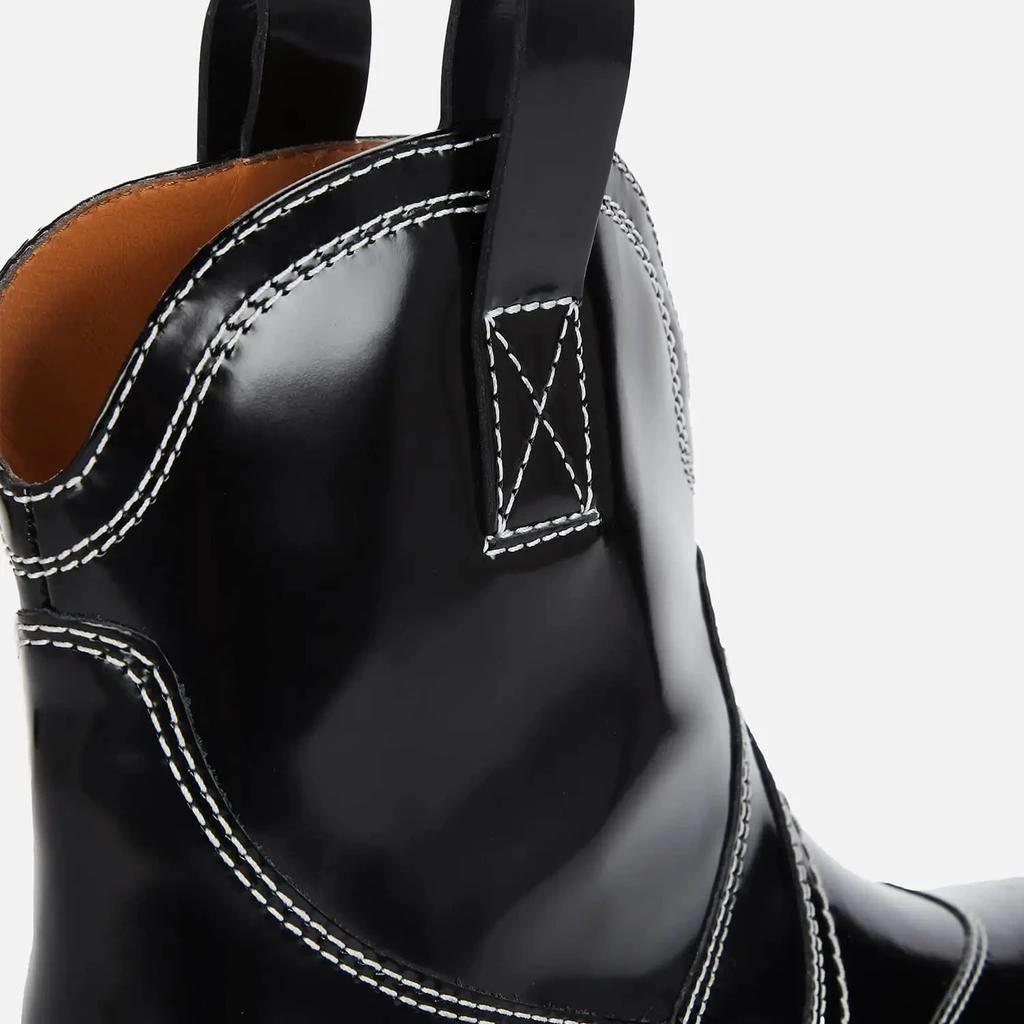 商品Ganni|Ganni Women's Brus Off Leather Western Boots,价格¥2341,第4张图片详细描述