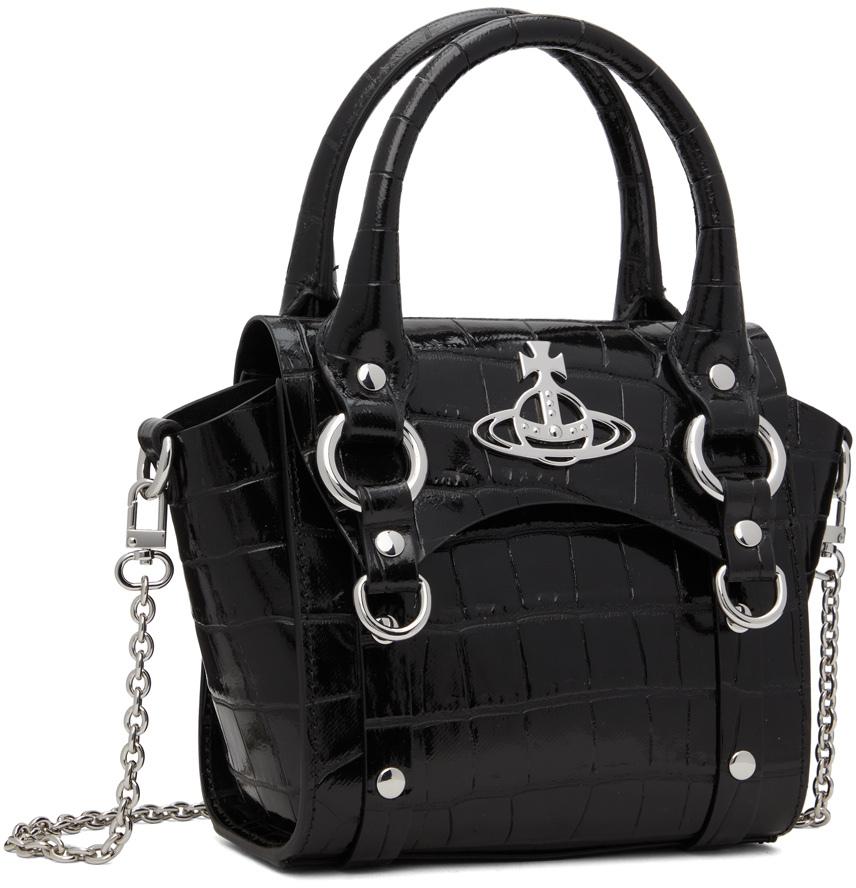 Black Mini Betty Top Handle Bag商品第2张图片规格展示