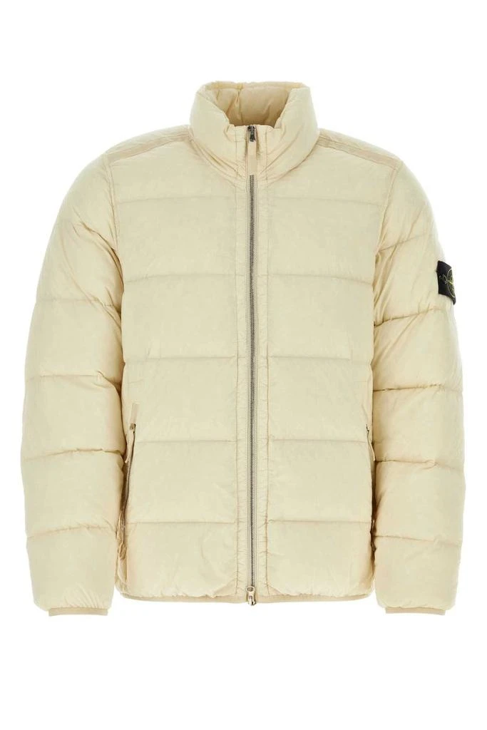 商品Stone Island|Stone Island Logo Patch High-Neck Padded Jacket,价格¥5525,第1张图片