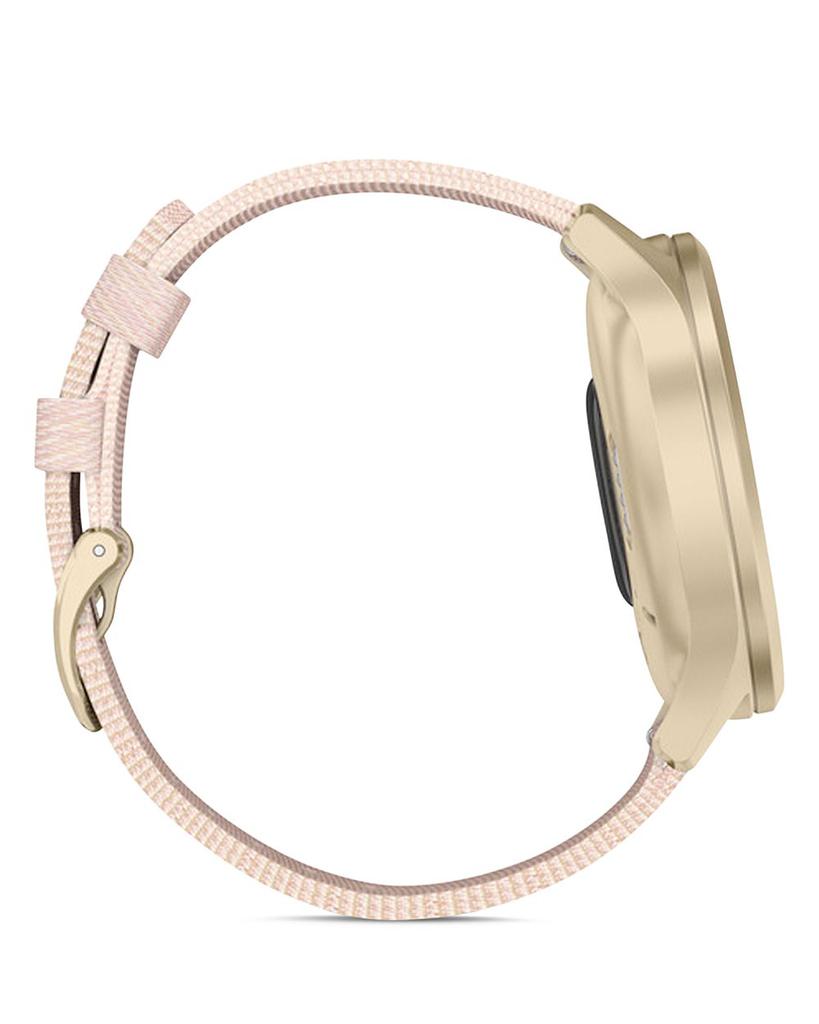 Vivomove Style Blush Pink Nylon Strap Touchscreen Hybrid Smartwatch, 42mm商品第5张图片规格展示