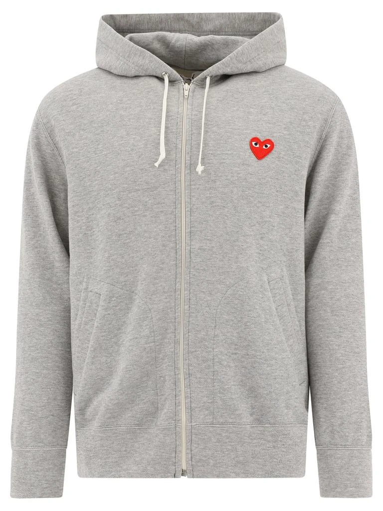 商品Comme des Garcons|Comme des Garçons Play Heart Logo Patch Zipped Hoodie,价格¥1691,第1张图片