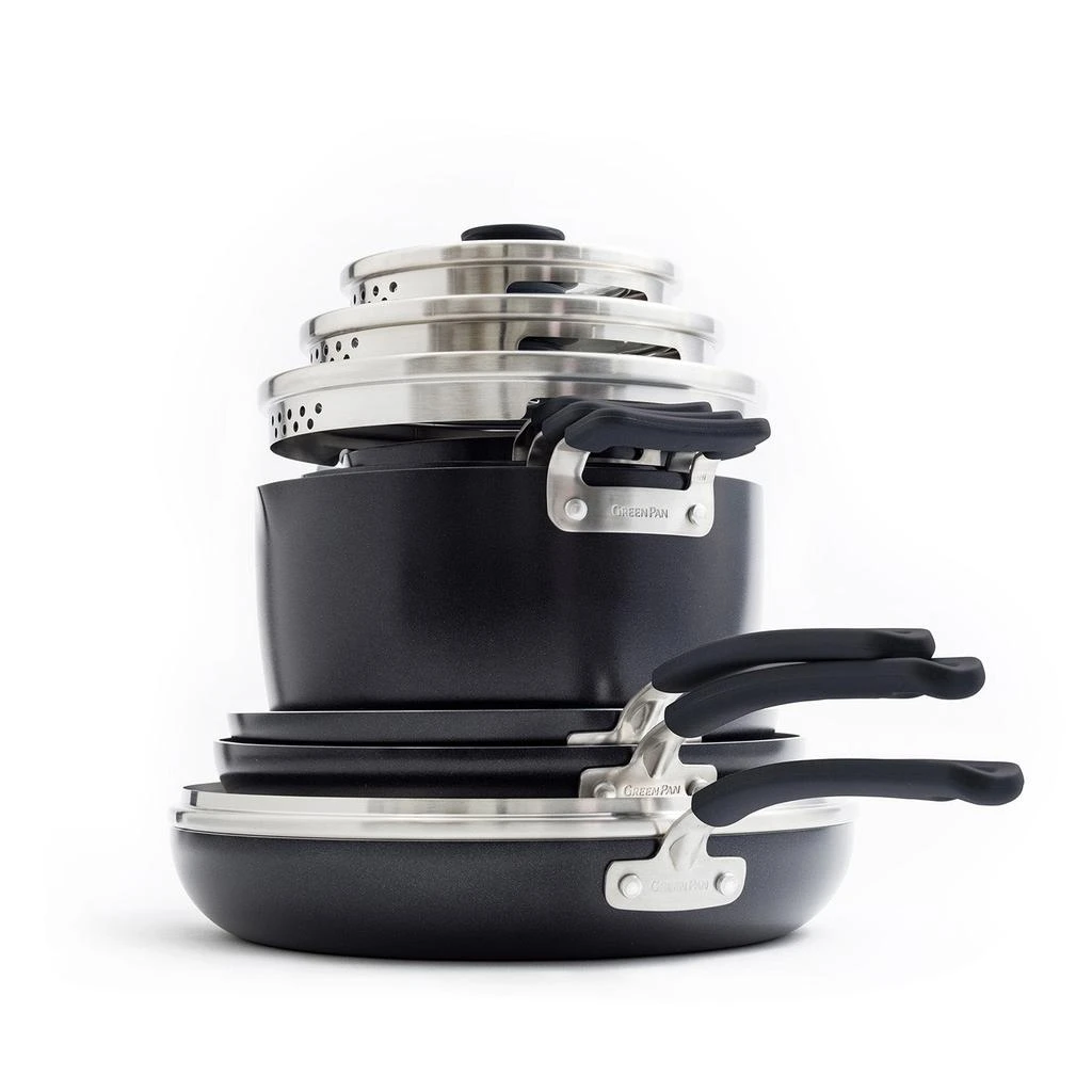 商品Greenpan|Levels Essential 13 Piece Nonstick Cookware Set W/Magneto,价格¥1264,第1张图片