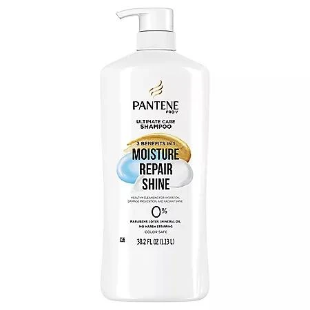 商品Pantene|Pantene Pro-V Ultimate Care 3-in-1 Shampoo, 38.2 fl. oz.,价格¥83,第1张图片