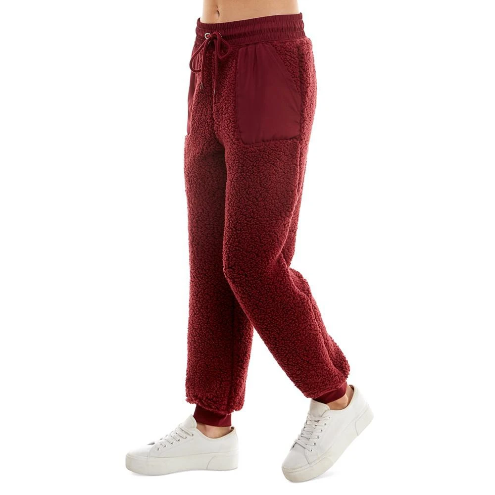 商品Planet Gold|Juniors' High-Rise Sherpa Jogger Pants,价格¥43,第3张图片详细描述
