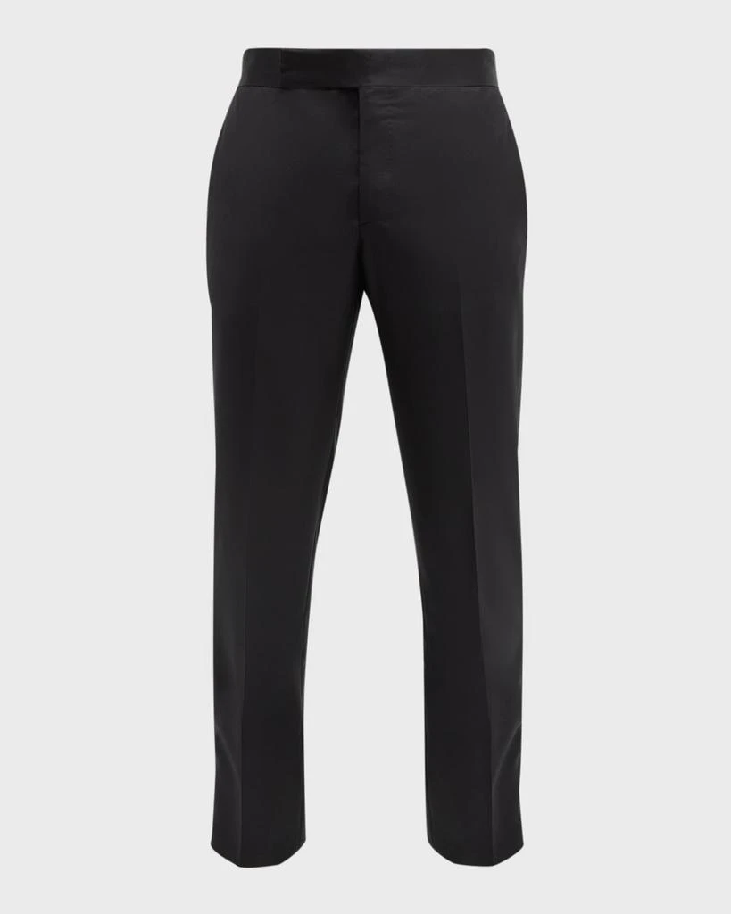 商品Giorgio Armani|Men's Tonal Wool-Blend Tuxedo Pants,价格¥4271,第2张图片详细描述