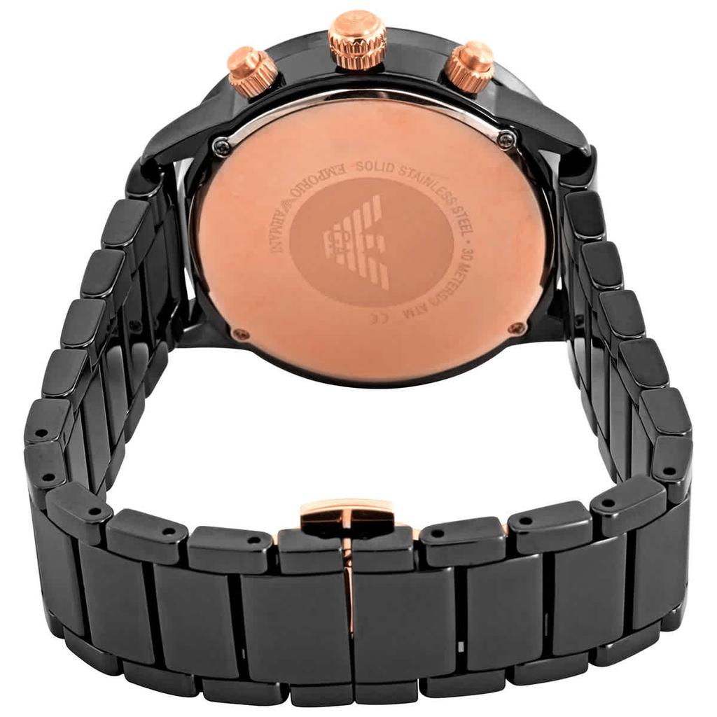 Emporio Armani Chronograph Quartz Black Dial Mens Watch AR70002商品第3张图片规格展示