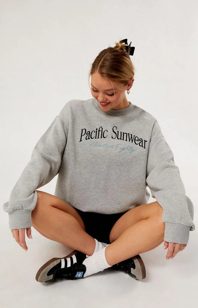 商品PacSun|Pacific Sunwear Nineteen Eighty Crew Neck Sweatshirt,价格¥348,第2张图片详细描述