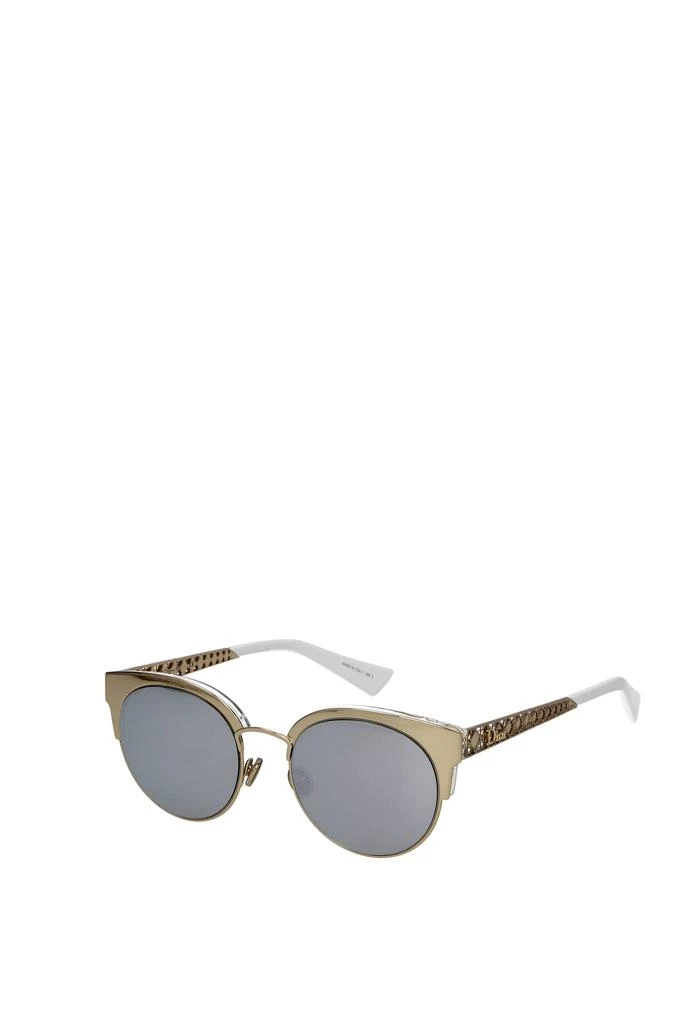 商品Dior|Sunglasses Metal Gold White,价格¥1275,第1张图片