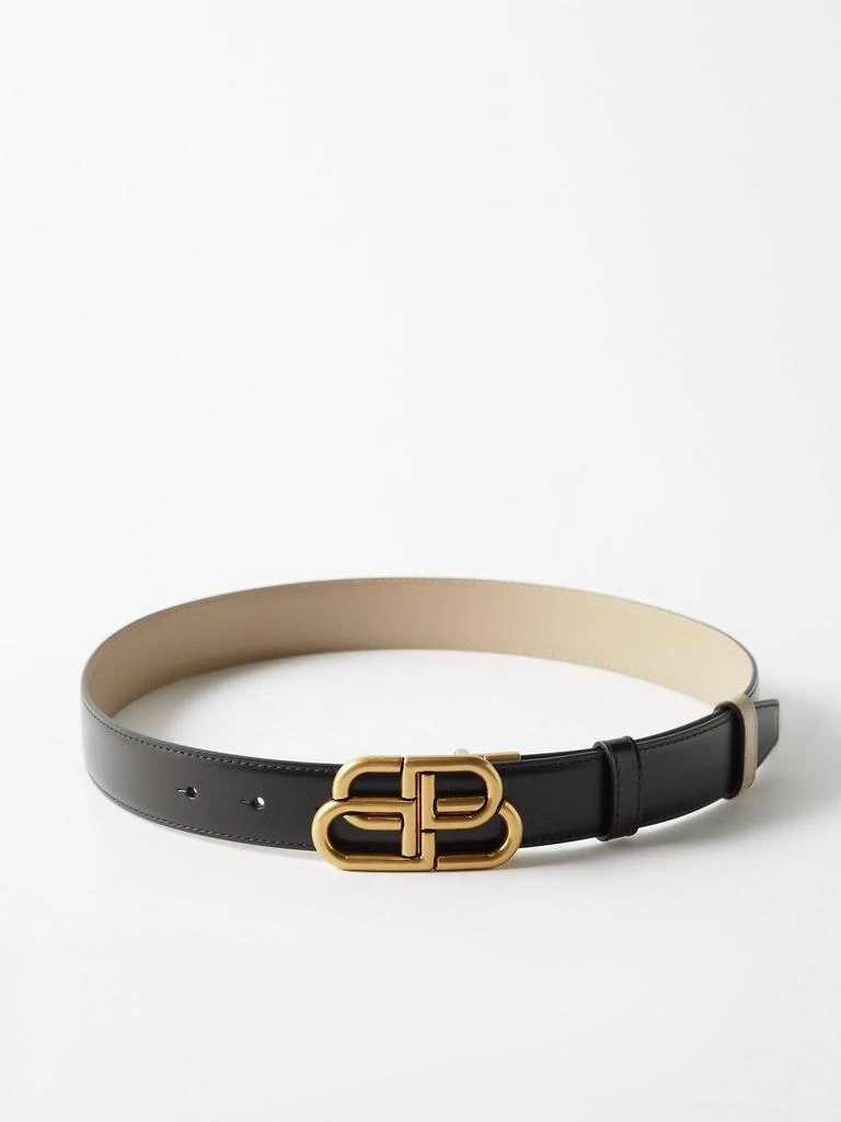 商品Balenciaga|BB-logo reversible leather belt,价格¥3764,第4张图片详细描述