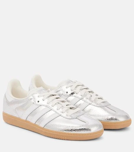 商品Adidas|Samba OG metallic leather sneakers,价格¥1281,第1张图片