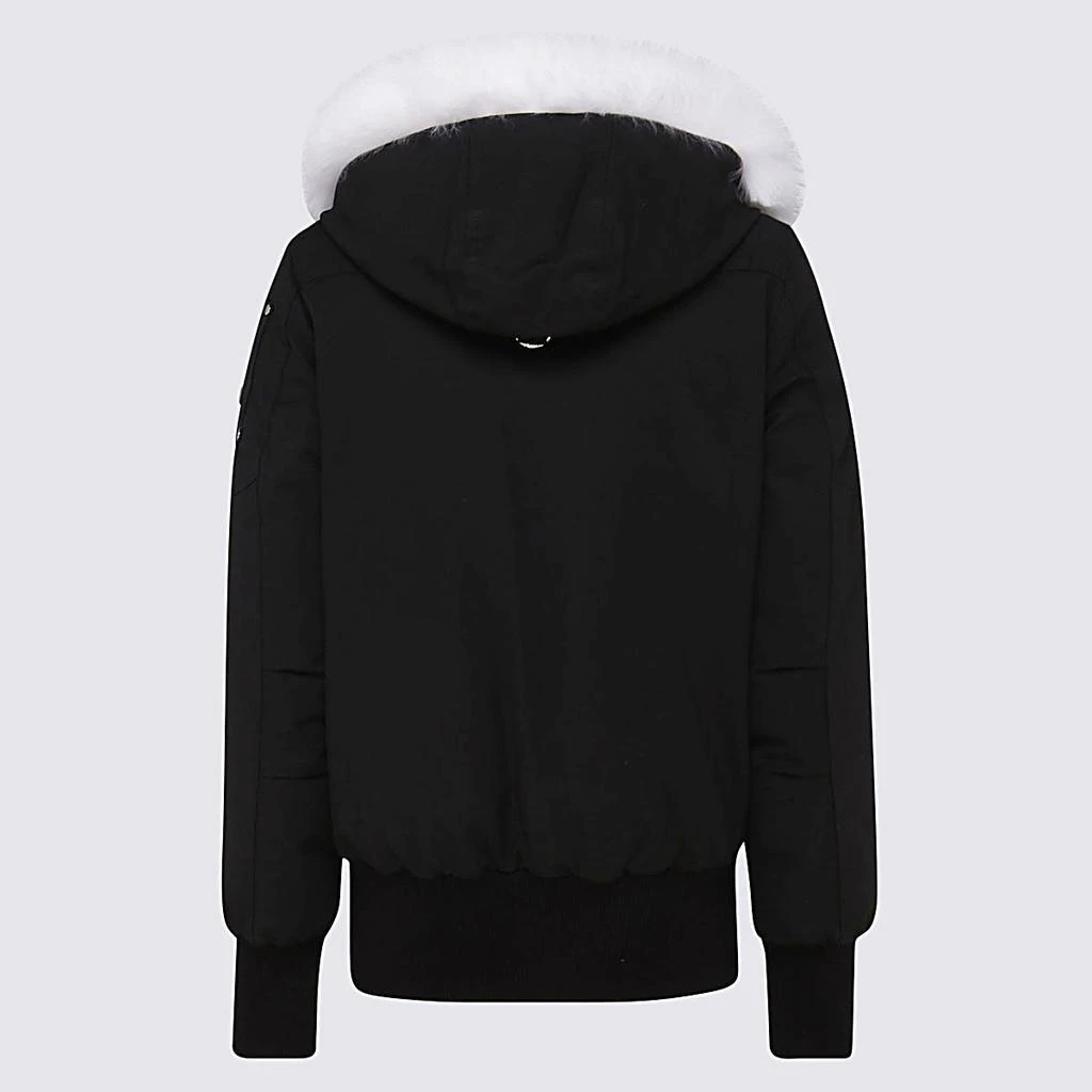 商品Moose Knuckles|MOOSE KNUCKLES BLACK AND WHITE DEBBIE DOWN JACKET,价格¥4474,第2张图片详细描述