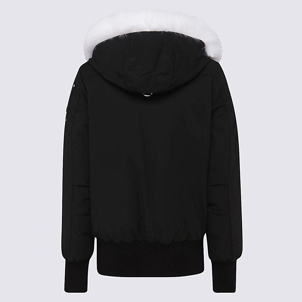 商品Moose Knuckles|MOOSE KNUCKLES BLACK AND WHITE DEBBIE DOWN JACKET,价格¥4338,第4张图片详细描述