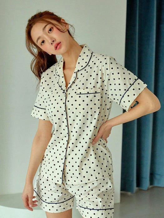 商品LUNALUZ STUDIO|Women Amy High-Density Cotton Set (Half-Sleeve),价格¥494,第1张图片