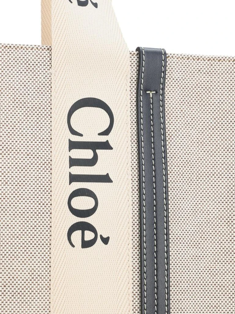 商品Chloé|Chloé Woody Logo Detailed Medium Tote Bag,价格¥5517,第5张图片详细描述