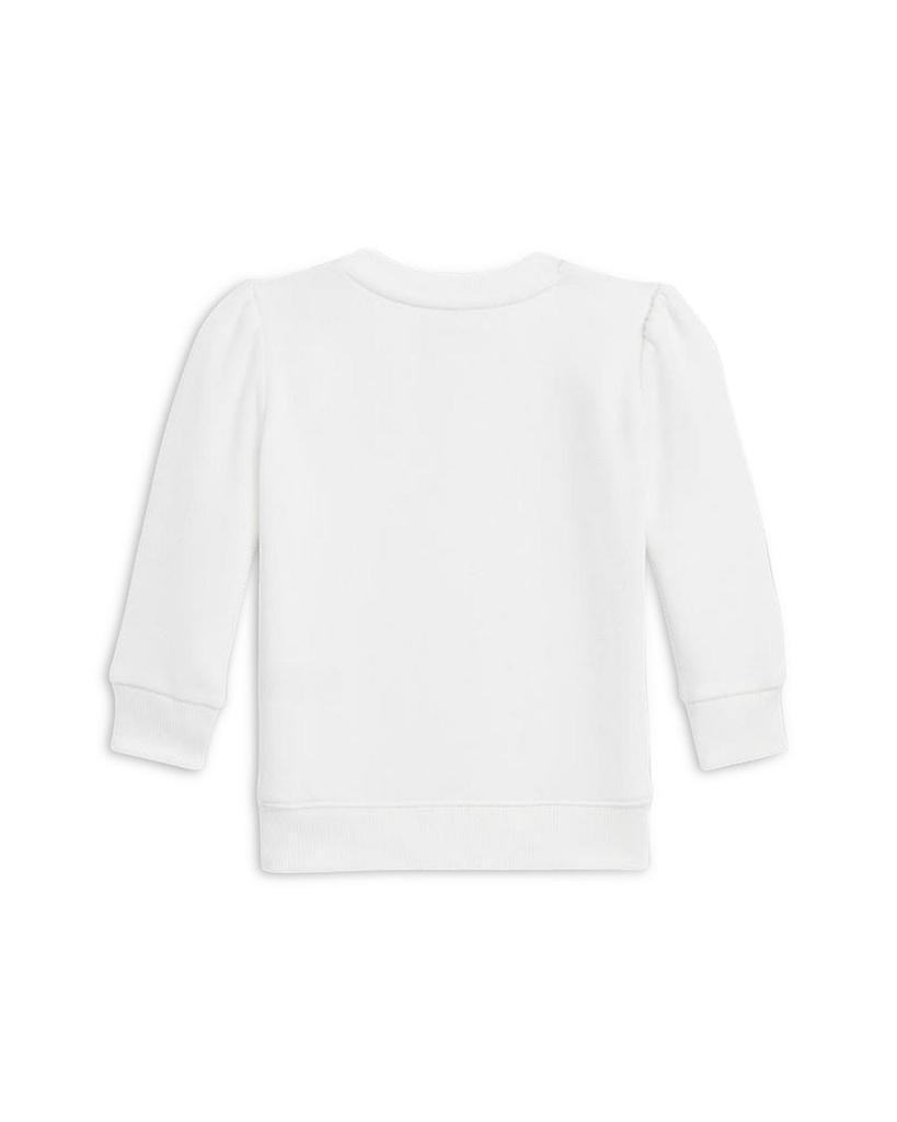 商品Ralph Lauren|Girls' Polo Bear Fleece Sweatshirt - Little Kid, Big Kid,价格¥364-¥389,第4张图片详细描述