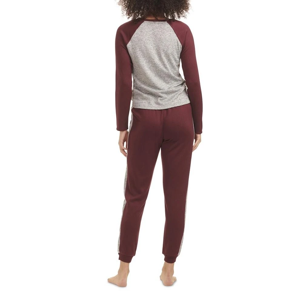 Women's 2 Piece Long Sleeve Henley Jogger Set 商品