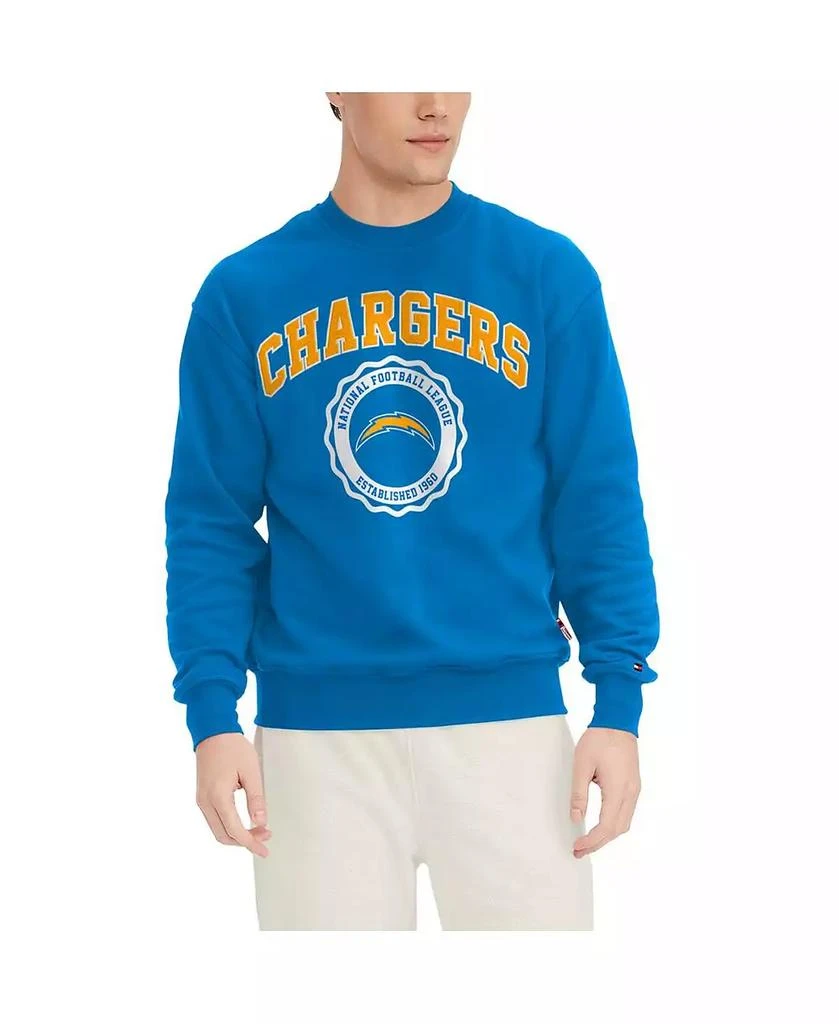 商品Tommy Hilfiger|Men's Powder Blue Los Angeles Chargers Ronald Crew Sweatshirt,价格¥449,第1张图片