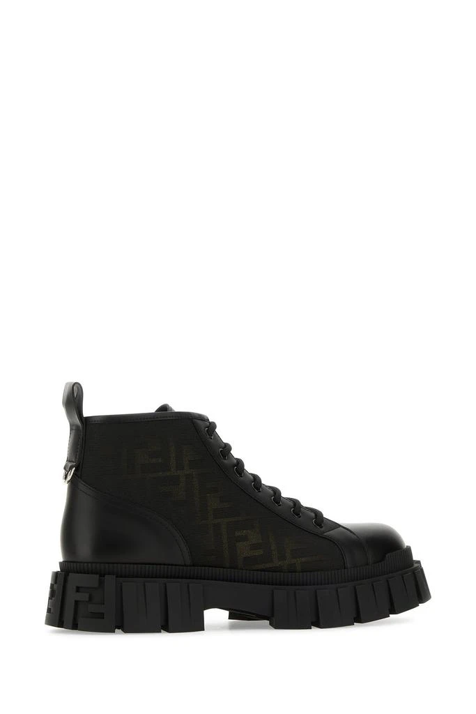 商品Fendi|Two-tone leather and fabric ankle boots,价格¥8127,第2张图片详细描述