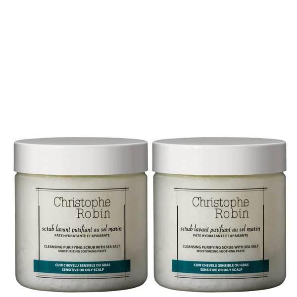 商品Christophe Robin|Christophe Robin Cleansing Purifying Scrub with Sea Salt Duo,价格¥432,第1张图片