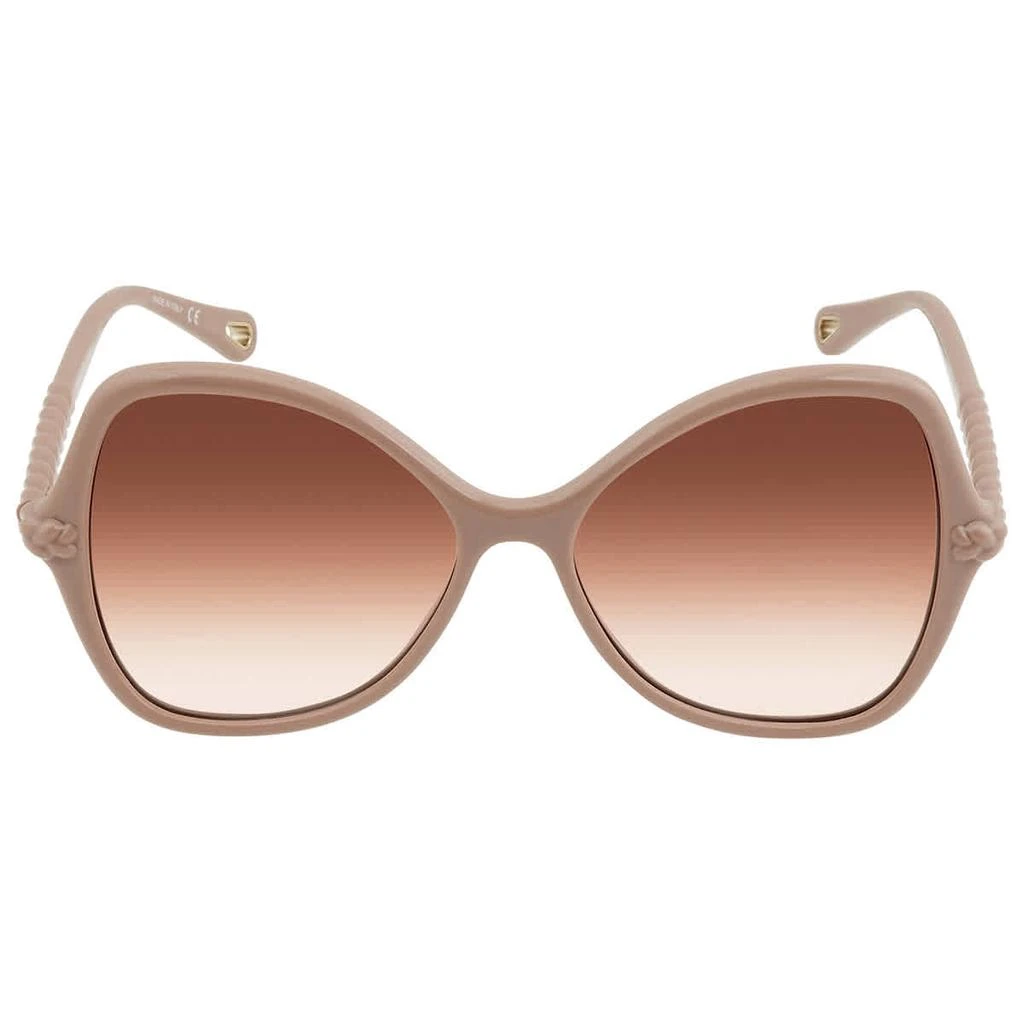 商品Chloé|Chloe Orange Gradient Butterfly Ladies Sunglasses CH0001S 002 56,价格¥1070,第2张图片详细描述