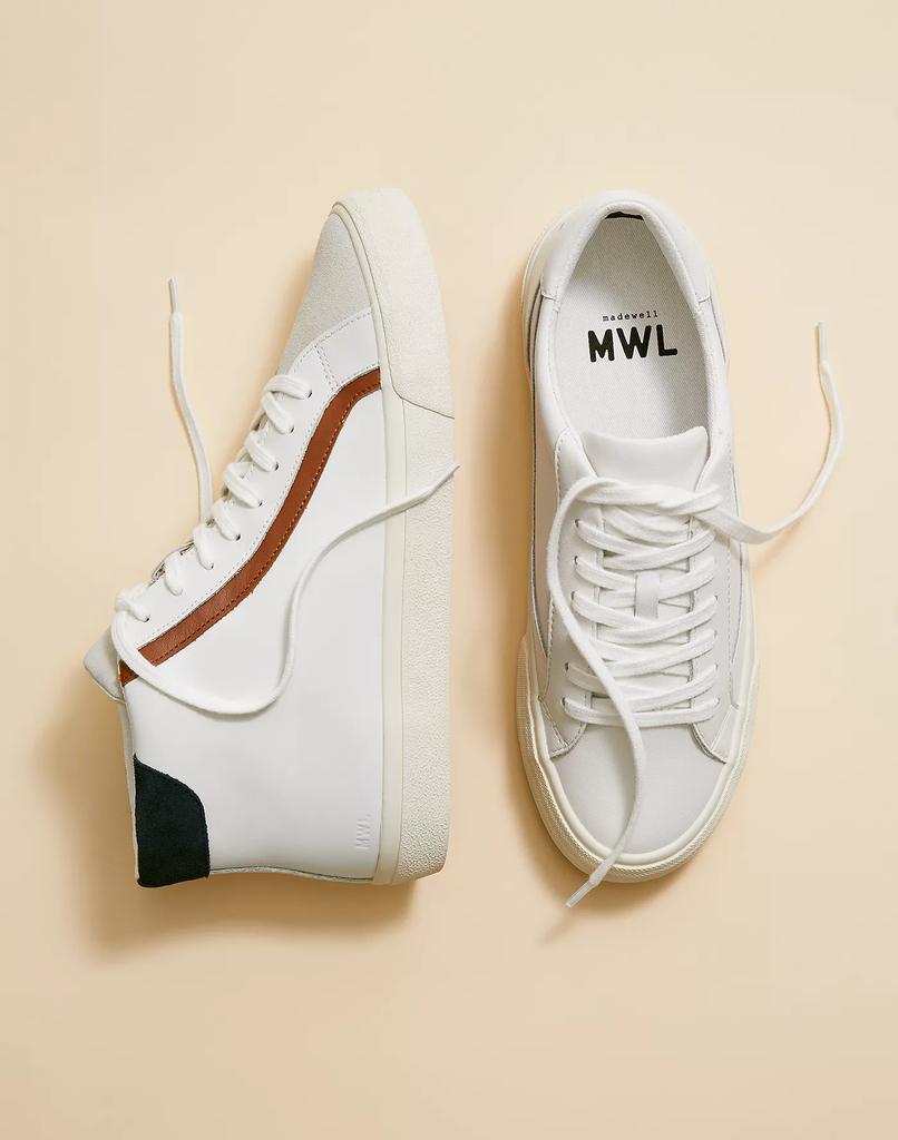 商品Madewell|Sidewalk Low-Top Sneakers in Leather,价格¥644-¥717,第5张图片详细描述