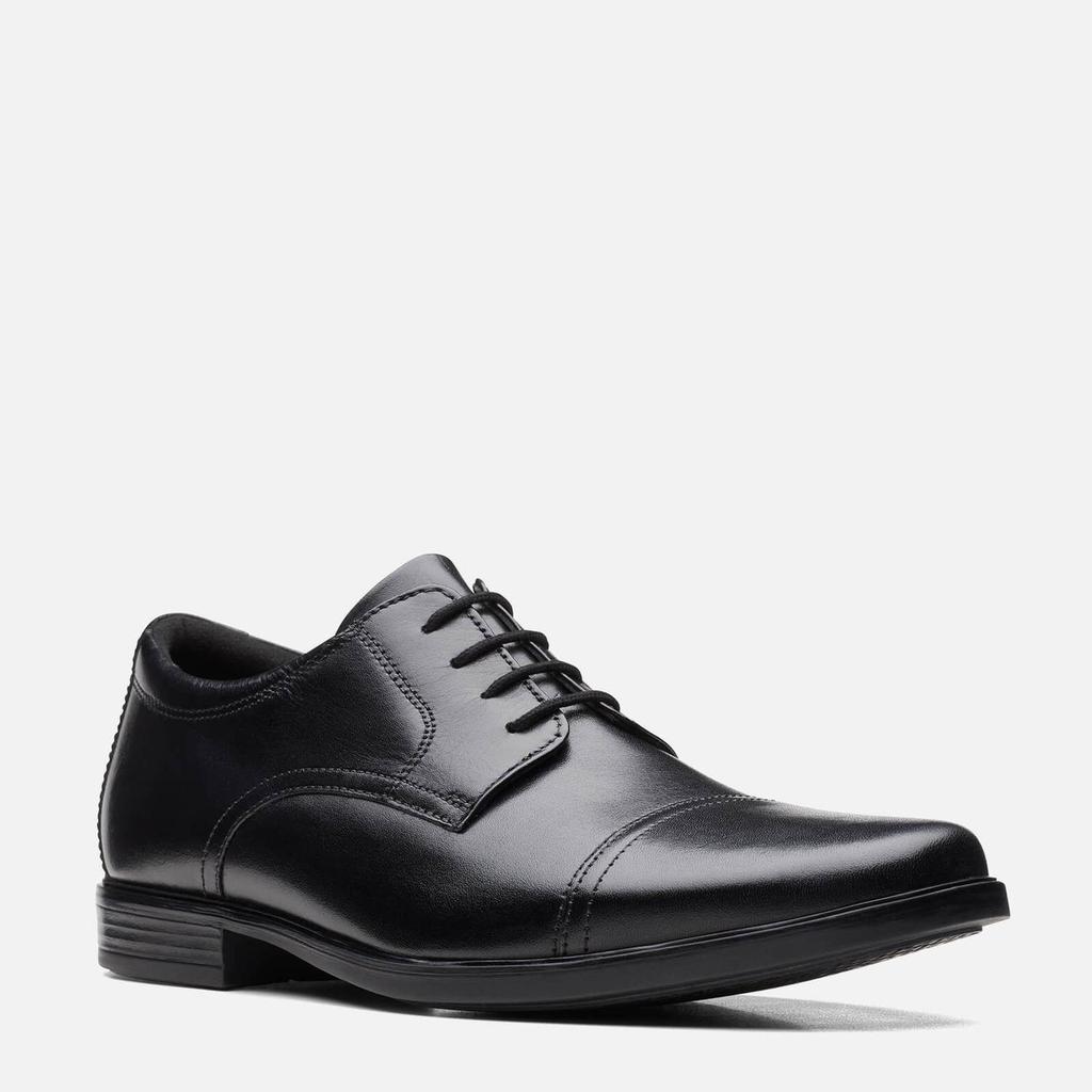 Clarks Men's Howard Cap Leather Oxford Shoes - Black商品第3张图片规格展示