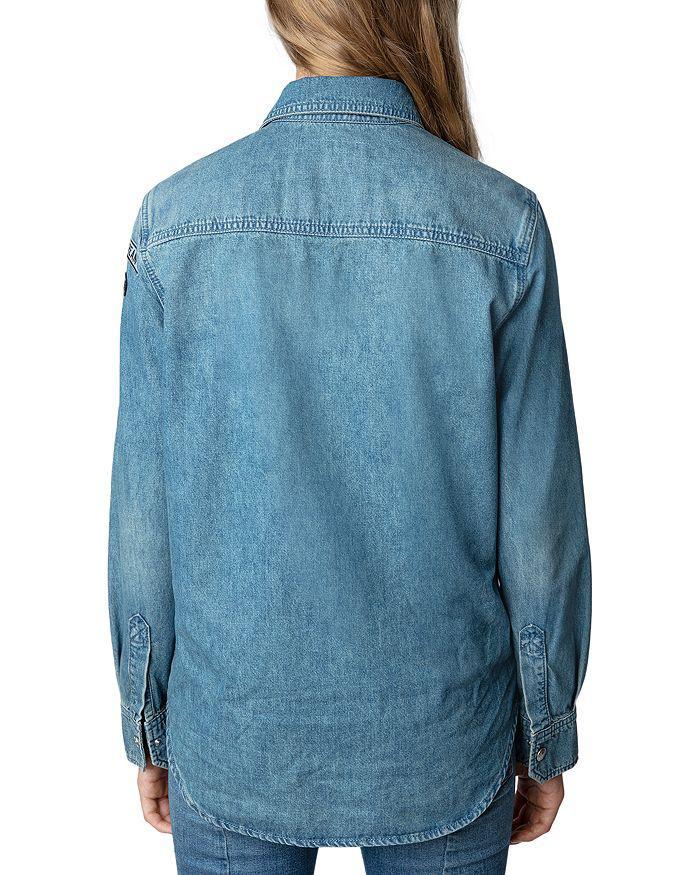 商品Zadig&Voltaire|Denim Patch Shirt,价格¥1067,第4张图片详细描述