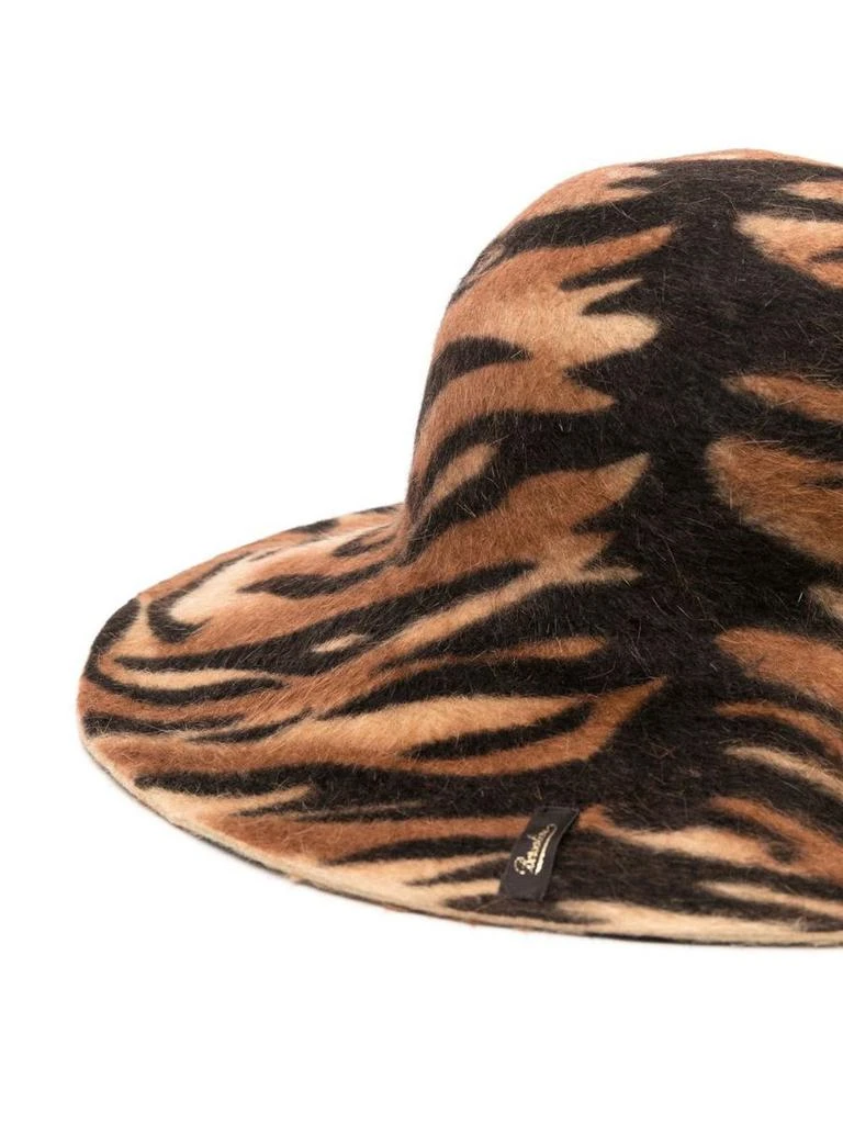 商品BORSALINO|BORSALINO Tiger print felt hat,价格¥1820,第2张图片详细描述
