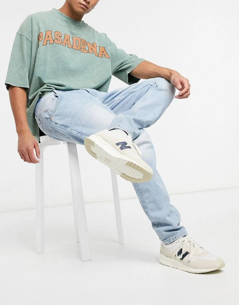 商品ASOS|ASOS DESIGN slim jeans in vintage bleach,价格¥180,第4张图片详细描述