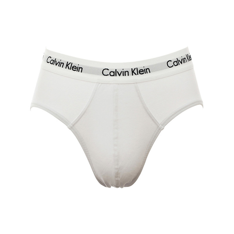 商品[国内直发] Calvin Klein|Calvin Klein 卡尔文 克莱恩 白色棉氨纶男士三角内裤1件装 NU2661-100,价格¥182,第1张图片