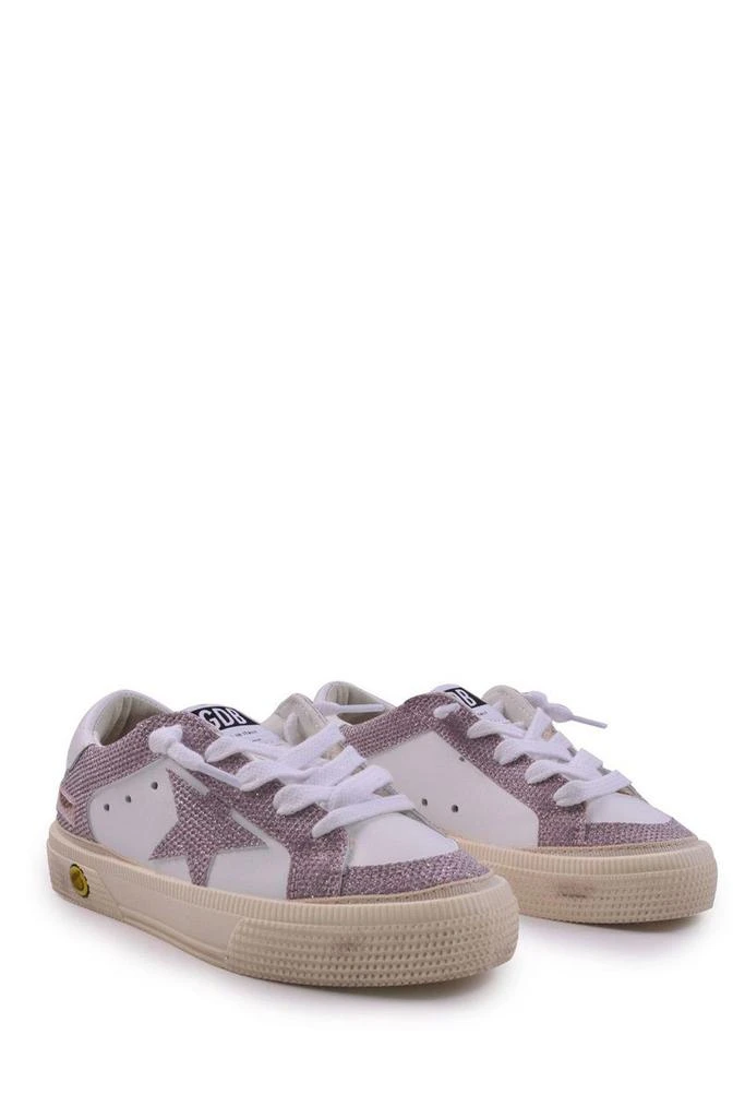 商品Golden Goose|Glitter-detailed Round Toe Sneakers,价格¥1738,第3张图片详细描述