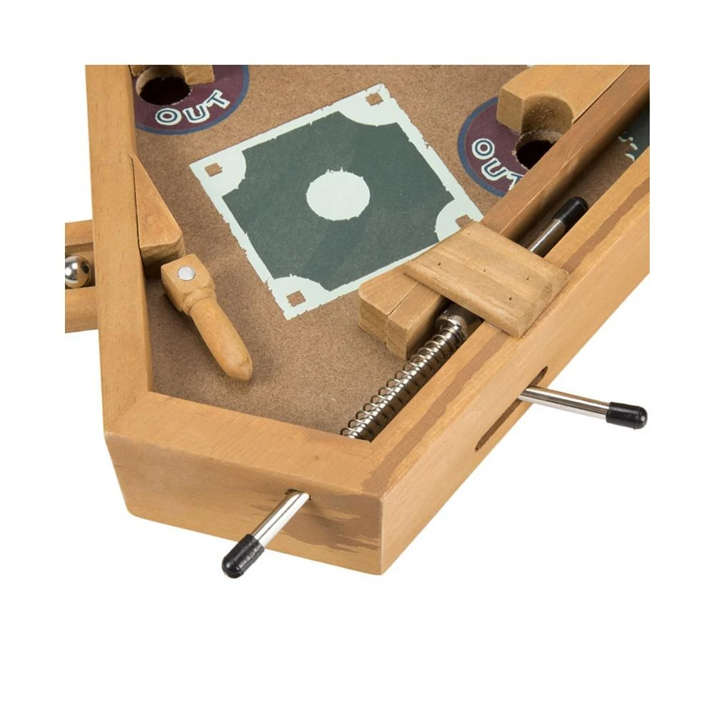 商品Trademark Global|Hey Play Baseball Pinball Tabletop Skill Game - Classic Miniature Wooden Retro Sports Arcade Desktop Toy For Adult Collectors And Children,价格¥362,第5张图片详细描述