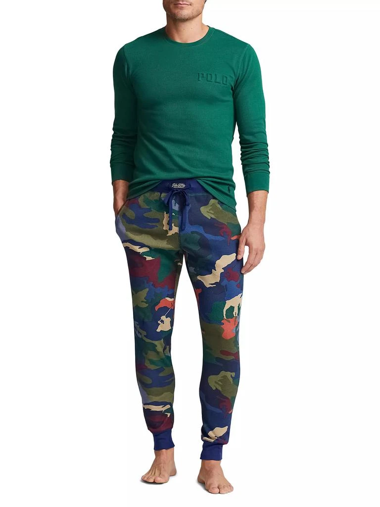 商品Ralph Lauren|Waffle-Knit Sleep Joggers,价格¥443,第2张图片详细描述