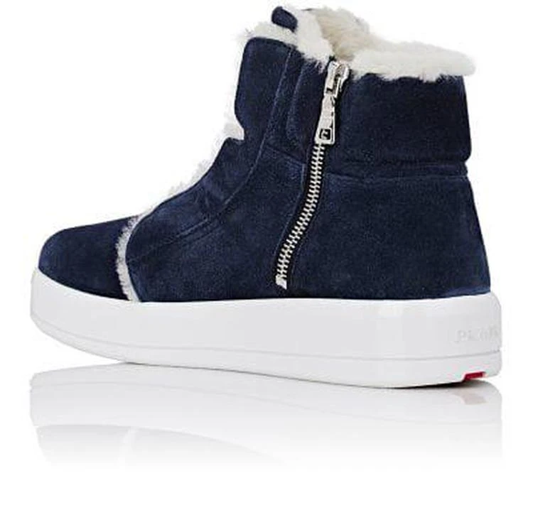 商品Prada|Side-Zip High-Top Sneakers,价格¥2224,第3张图片详细描述