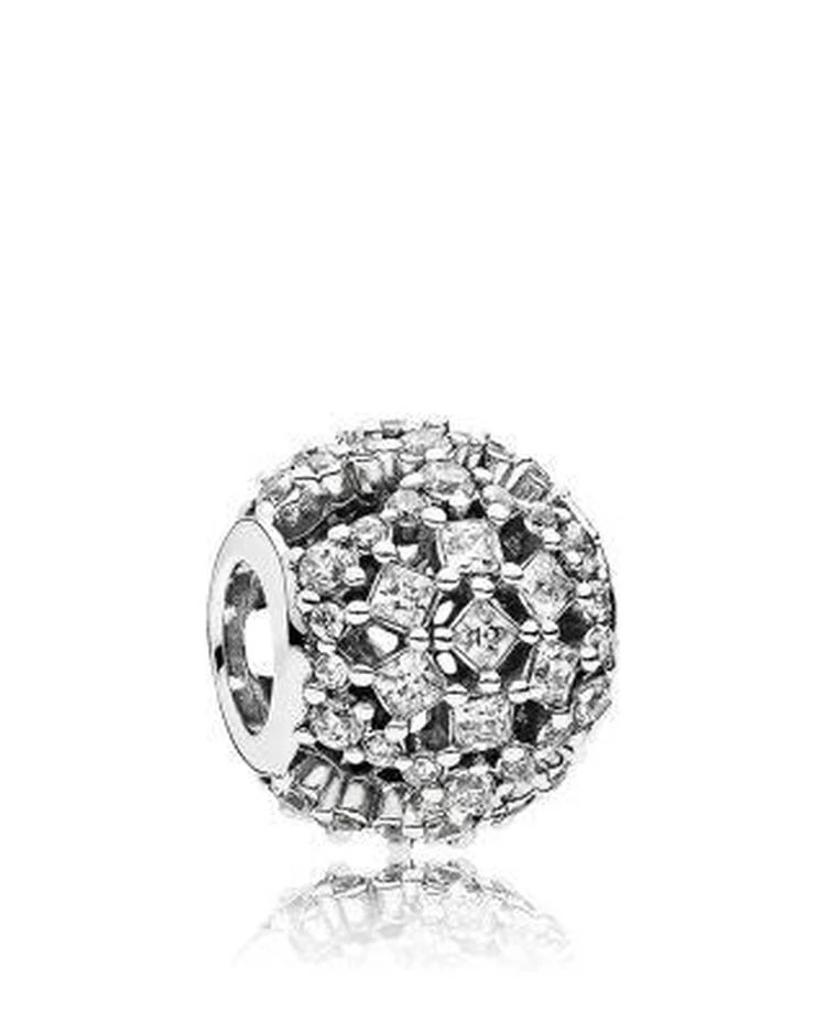 商品PANDORA|Charm - Sterling Silver & Cubic Zirconia Snow Flurry,价格¥482,第1张图片