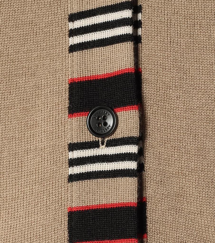 商品Burberry|Icon Stripe wool cardigan,价格¥3833,第6张图片详细描述