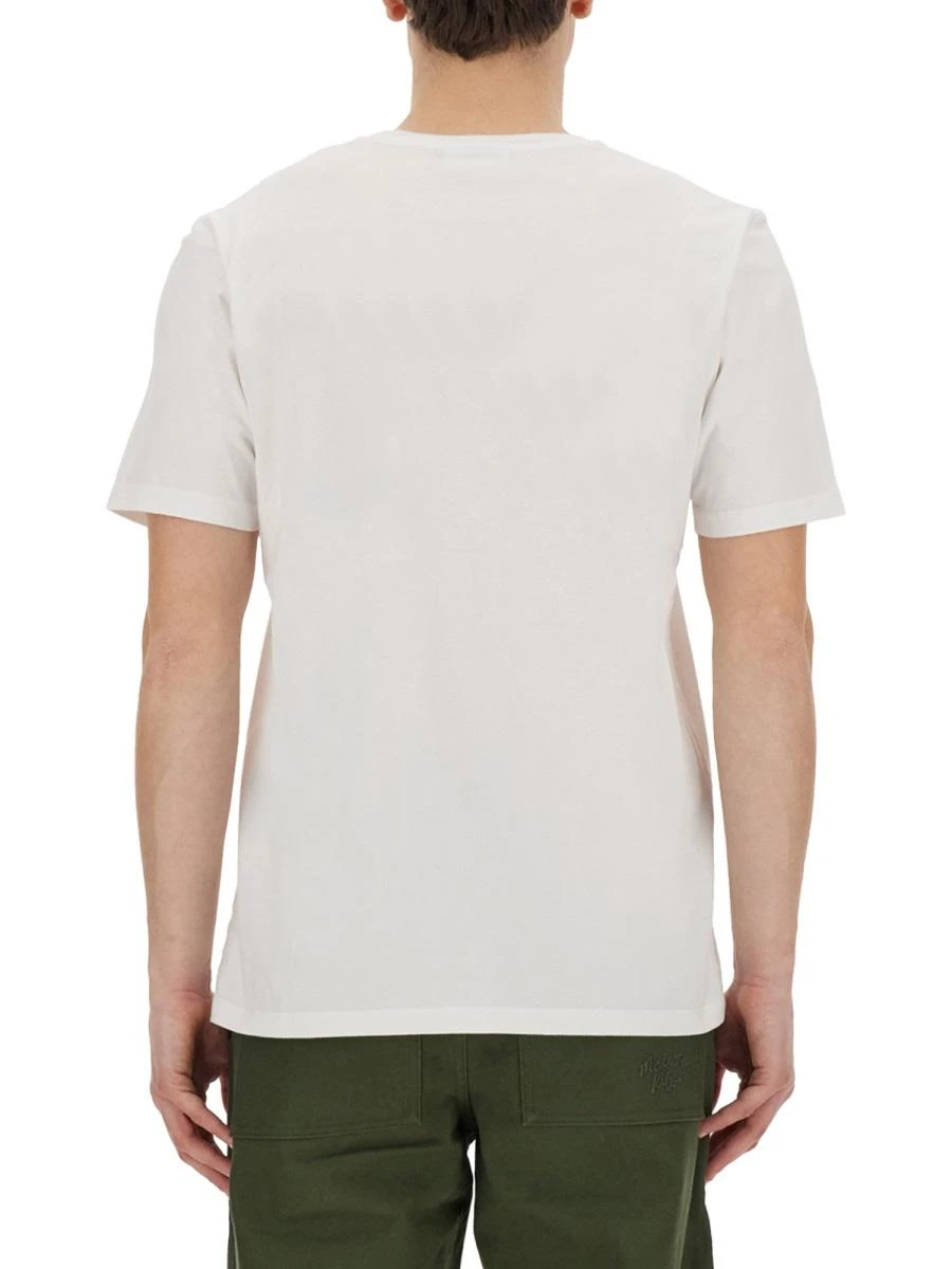 商品【商品预售7天】 Maison Kitsune|Maison Kitsune 男士T恤 LM00104KJ0008P100-1 白色,价格¥705,第4张图片详细描述