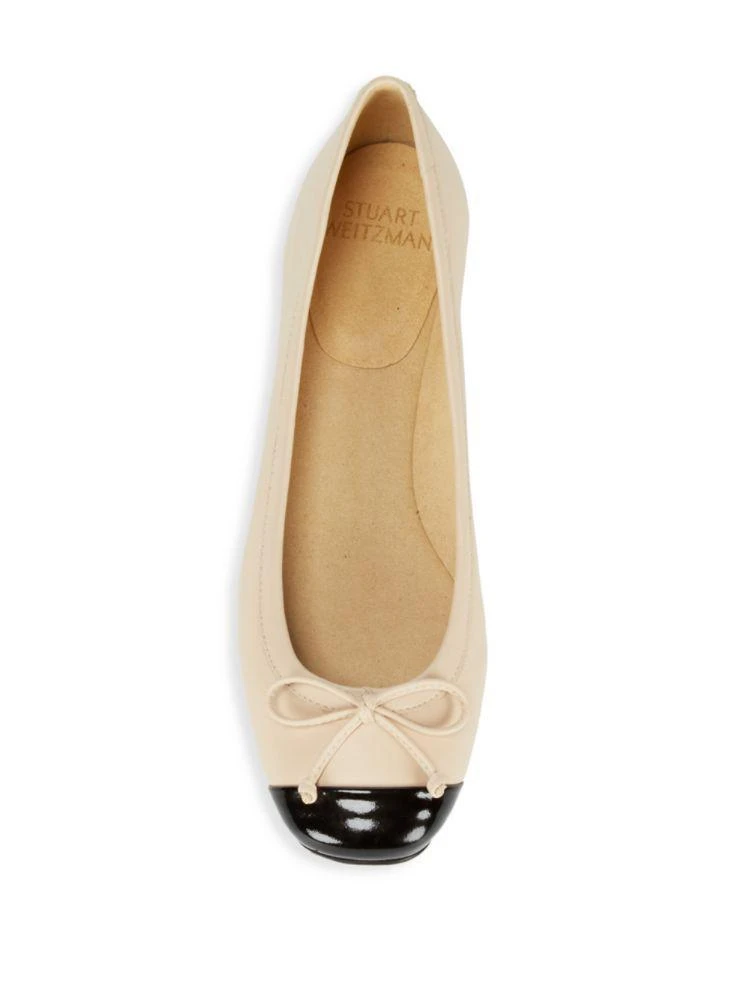 商品Stuart Weitzman|Stringtip Leather Ballet Flats,价格¥789,第4张图片详细描述