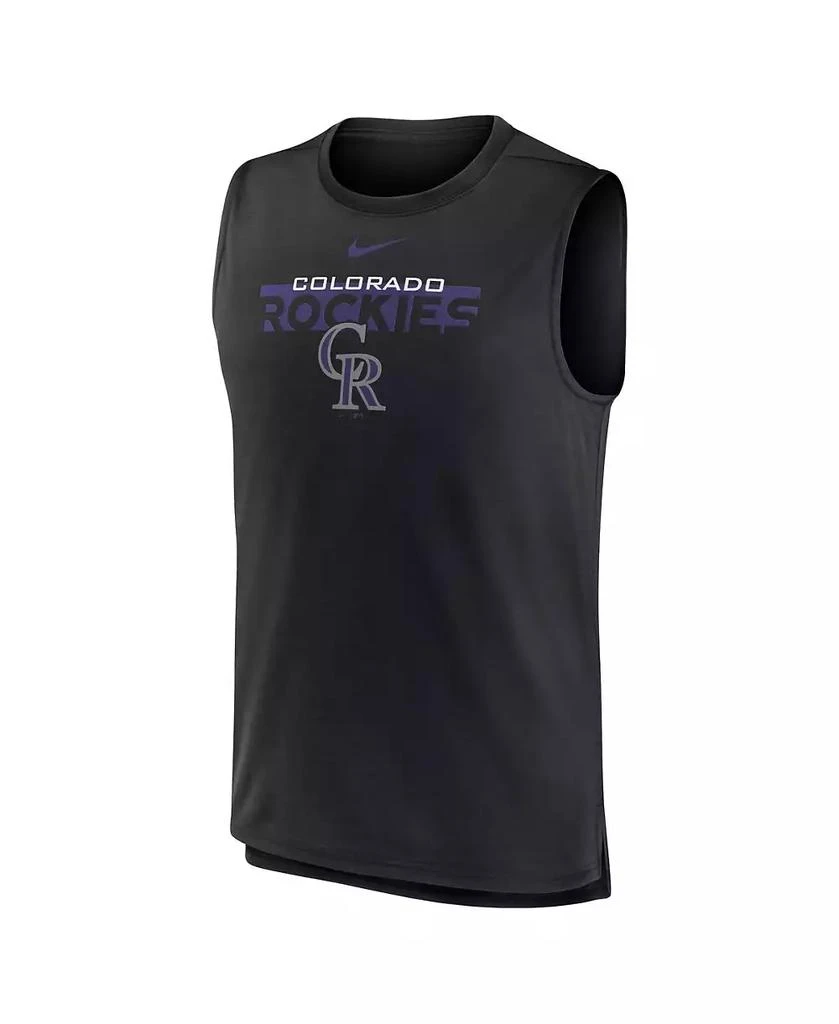 商品NIKE|Men's Black Colorado Rockies Knockout Stack Exceed Muscle Tank Top,价格¥267,第2张图片详细描述