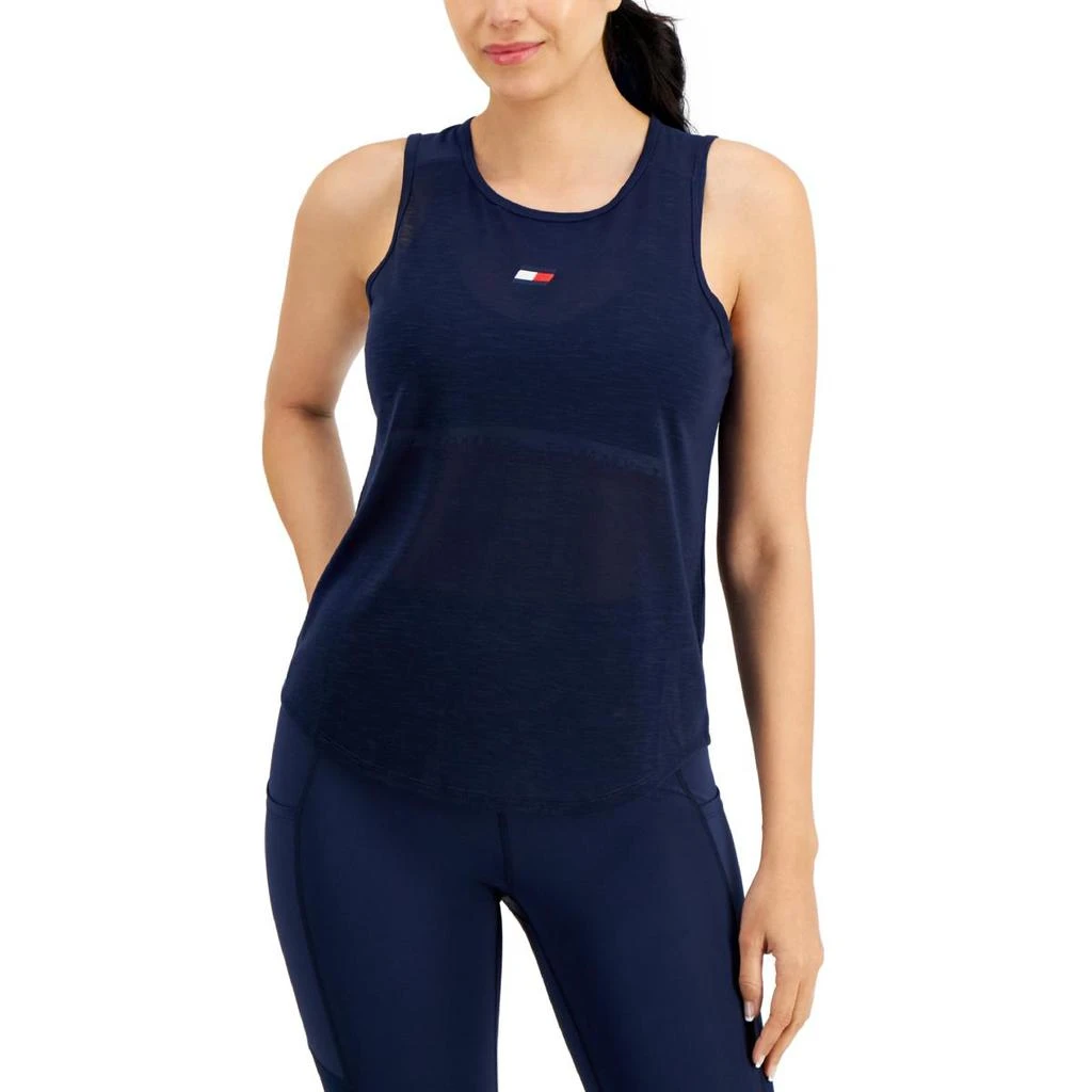 商品Tommy Hilfiger|Tommy Hilfiger Sport Womens Fitness Work Out Tank Top,价格¥77,第1张图片